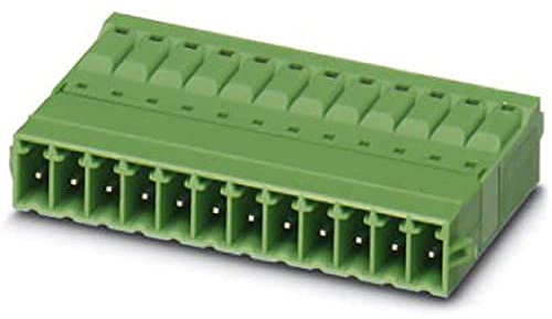 PHOENIX CONTACT IFMC 1,5/6-ST-3,5-RN Leiterplattenstecker, Nennquerschnitt 1,5 mm², Grün, Anzahl der Anschlüsse 6, Artikelfamilie IFMC 1,5/..-ST-RN, Rastermaß 3,5 mm, 50 Stück