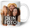 GRAVURZEILE Tasse zum selbst gestalten - Personalisiert mit eigenem Foto - Lebensmittelecht - Spülmaschinenfest - Mikrowellengeeignet - Fototasse Werbetasse oder Firmentasse mit Logo - Weiß