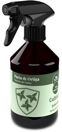 CULTIVERS Purin d'ortie écologique 500 ml. Action insecticide, fongicide, acaricide naturel pour plantes d'intérieur et d'extérieur. Lutte contre les parasites et les champignons. Produit prêt à