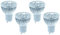4 Pezzi Lampade Led GU10 Dimmerabile, 6W=50W 580 Lumen, Bianco Caldo 3000K, Angolo 130°