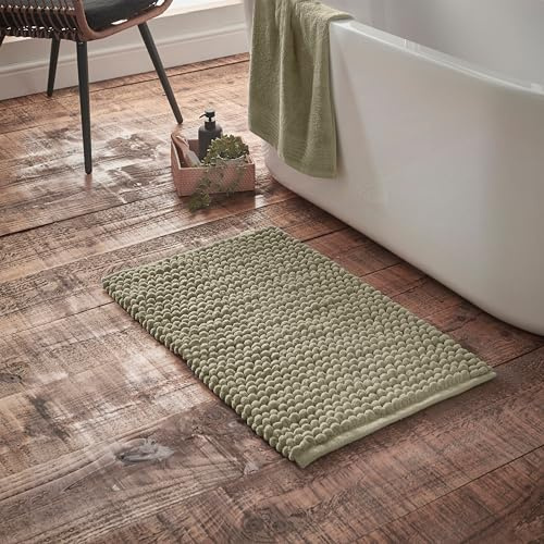 Bianca Aspen Bobble 50x80 cm Bath Mat Sage Green