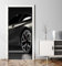MyMaxxi - Tür bekleben mit Türtapete Türposter Türfolie Selbstklebend 90x200 schwarzes Heck Sportwagen - Tür verschönern Türaufkleber Türklebefolie Auto Rennwagen schwarz