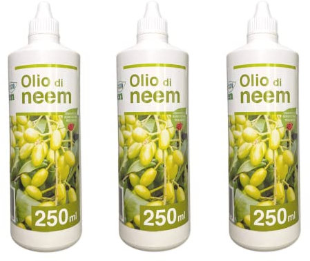 Nutriplant, Repellente Naturale 100% Vegetale OLIO DI NEEM, efficace contro afidi, cocciniglia, ragnetto rosso, zanzare, insetti, consentito in agricoltura biologica, 250 ml (3)