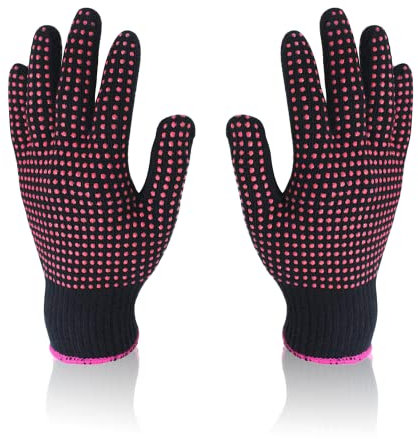 2 Stück Lockenstab Handschuhe, Hitzeschutzhandschuhe, Hitzebeständige Handschuhe Für Haarstyling, Hitzebeständige Handschuhe, Hitzebeständige Haarstyling-Handschuhe, für Haar-Werkzeuge, Lockenstab