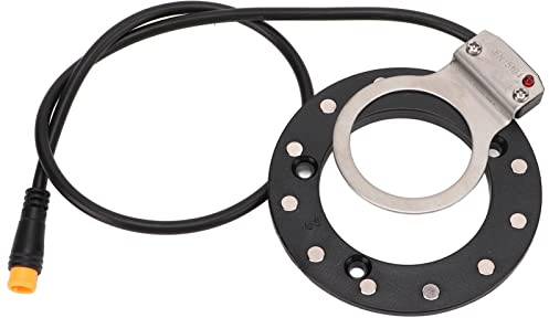 Asixxsix Pedalunterstützungssensor, hochempfindlicher Elektrofahrrad-Power-Pedalunterstützungssensor 12 Magnete Pedalassistentsensor Fahrradassistentsensor mit Zwei Hallsensoren (Big Hole)