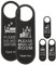 NUOBESTY 5Pcs Segni Appendiabiti in Pelle Appeso Non Disturbare Cartello Privacy Cursore Magnetico Indicatore Maniglia Porta Ufficio Make Up Cartello Camera per Hotel Nero
