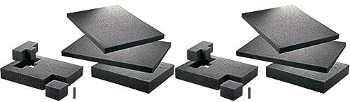 Berger & Schröter 60567 Schaumstoffzuschnitt, Schwarz, 300 x 300 x 10 mm (Packung mit 2)