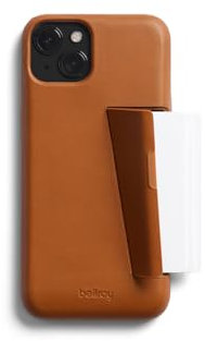 Bellroy Phone Case – 3 Card für iPhone 15 Plus (Leder-iPhone-Hülle, Handy-Geldbörse) - Terracotta
