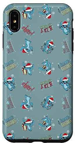 iPhone XS Max Disney Lilo & Stitch Holiday Patterns Case