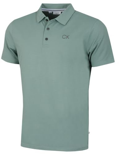 Calvin Klein Mens Central Eco Polo Shirt - Sage - XXXXXL