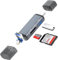 6-in-1 SD Kartenleser, 3 Stecker USB A/Type C/Lightning Kartenlesegerät Highspeed OTG Adapter, unterstützt SDHC/SDXC/MMC/USB-Sticks