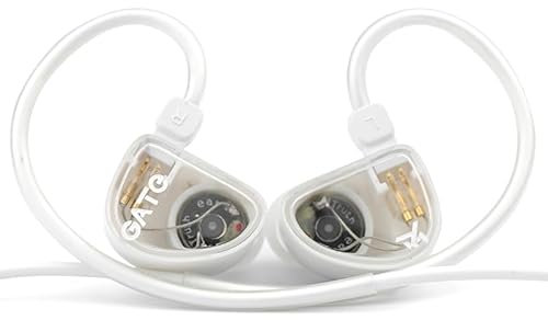 Truthear Gate In-Ear-Kopfhörer, dynamischer Treiber, 3,5 mm, austauschbares Kopfhörerkabel, ohne Mikrofon, Weiß