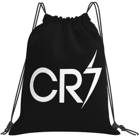 EZB Football Legend CR7 Ronaldo-Tasche mit Kordelzug, 36 x 30 cm, Midi-Rucksack, vielseitig verwendbar: Sport-Kits, Sport-Kits, Fitnessstudio, Mittagessen, Urlaub, Strand, Fußball-Pump-Tasche,