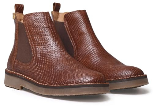 TONI PONS ISA - Stivaletto da donna in pelle effetto serpente, CUOIO, 38 EU