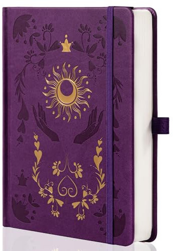 MGGAO Dotted Journal Notebook für Frauen Männer, Journale für das Schreiben, A5 Ästhetische Dot Notebook für Arbeit, Reisen, Schule, 190 nummerierte Seiten, 14,7 x 21,4 cm