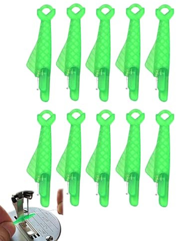 KGDUYC 10 Stück Nadeleinfädler - Einfädelhilfes,Fisch-nadeleinfädler für Nähmaschinen,Nähnadeln Einfädler,Einfädler Nadel Threading Tool für Handnähen