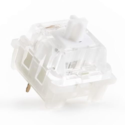 KTT Kang White V3 Switches Linear Keyboard Switches for MX Mechanical Keyboard to Replace Cherry MX Gateron Kailh Holy Panda Switches (30 Pieces)