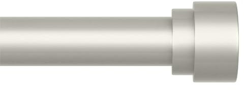 Ueuttiy Extendable Curtain Poles 40-300cm (16-120), 26mm Diameter Silver Curtain Pole for Eyelet Curtains, Small Metal Curtain Rod Includes Brackets and Fittings Set