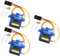 HOTUT Micro Servo, 3 Pcs Moteur Servo Torque Engrenage Métallique,12g Micro Servomoteur 180° Léger Servo Numérique Servo pour RC Robot, Avion, Voiture Compatible avec Arduino and Raspberry Pi