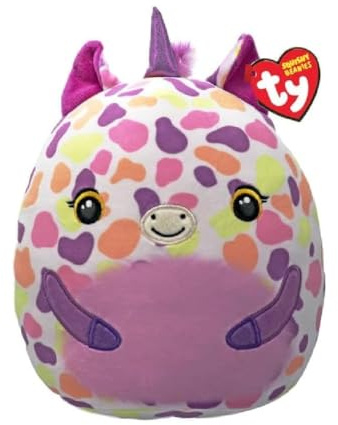 TY Astra Einhorn Squishy Beanie 14” – Weiches Plüschtier – Sammelbares Kuscheltier für Kinder – Flauschiges Stofftier zum Spielen & Ausstellen