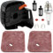Qiuwanzia 4140 124 2800 Coperchio Filtro Aria per Stihl FS55R FS38 FS45 FS46 FS55 FS55C FS55RC HL45Z HL45DZ KM55R Tagliasiepi Decespugliatori KM55C KM55RC KM55CE KM55RCE Parti Motore 4140 141 0501