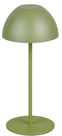 Reality Leuchten LED Akku Außen Tischleuchte Ortiz R55601115, Kunststoff Grün, inkl. 2 Watt LED, On/Off Touch