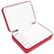 Steowsey Korean Stil Schmuck Schatulle Organizer Display Aufbewahrung Leder GroßEr GroßEr Multifunktions Halskette Ohrring Ring Schachtel für Schmuck Rot