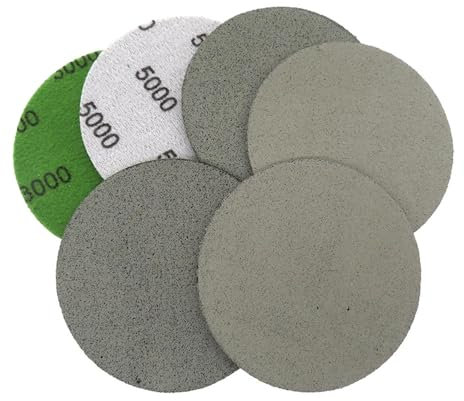 Disques en mousse 3 pouces 75 mm, 10 pièces, papier de verre éponge humide et sec, grain 3000/5000, papier de verre abrasif, grain 5000, 10 pièces