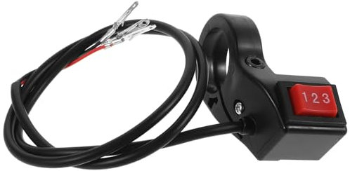 Mikikit Interrupteur De Guidon De Moto Interrupteur à Bouton Réglage De Vitesse Pour Moto Commandes De Guidon Et Scooter