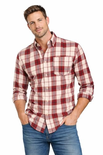 Blu Apparel Men's Checked Shirt Mens Shirts Short Sleeve and Long Sleeve Cotton Casual Shirt for Men
