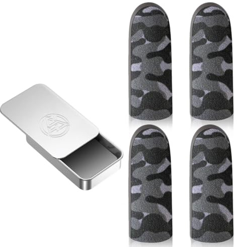 JYNXOR Finger Sleeves Gaming,4 Pcs Manicotti per Dita da Gioco,Gaming Accessori,Guanti Traspiranti per Touch Screen,Guanti per Le Dita,per Touchscreen