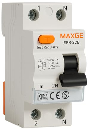 WEBMATEL Interruptor Diferencial Monofásico 2P 40A 30mA 230V Clase AC 6kA