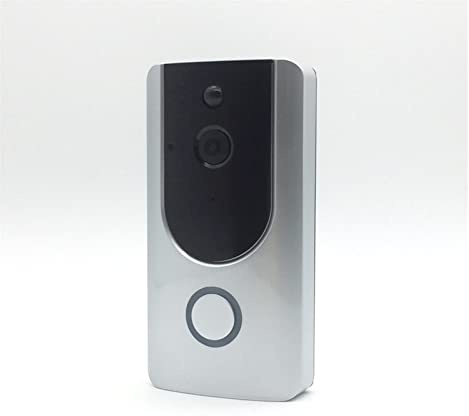 Video Doorbell, Smart Home Video Doorbell Wireless 720P HD Ring Doorbell Camera 1.0 MP Night Vision Two-Way Phone APP Remote PIR Alarm(Bianco)