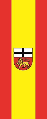 U24 Fahne Flagge Bonn im Hochformat Premiumqualität 80 x 200 cm