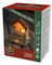 Konstsmide 2821-100 LED Holzsilhouette Marktstand mit orangem Dach / für Innen (IP20) / 3 warm weiße Dioden / Batteriebetrieben: 3 x AA 1.5V (exkl.), klein