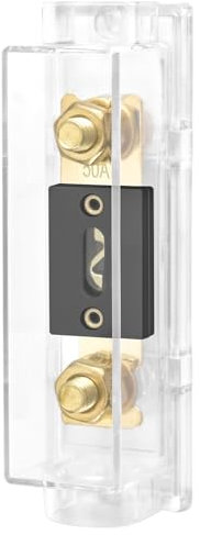 Heschen Auto Audio Video Stereo ANL-Sicherungshalter, 0/2/4 Gauge In und Out, mit Ampere ANL Sicherung (50A)