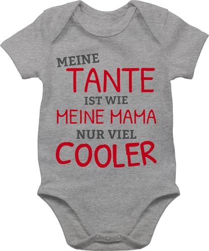 Shirtracer - Baby Body Kurzarm - Meine Tante ist wie meine Mama nur cooler