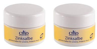 CMD Teebaumöl Zinksalbe 15 ml Paste gegen unreine Haut Problemhaut Akne (2 Stück)