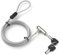 Techly 108262 Lucchetto con Sistema di Sicurezza Wedge-Lock per Notebook Cavo 1,8m Silver