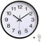 Outpicker Wall Clock 12 Inch Office Clock Silent Non Ticking Battery Wall Clock for Kitchen,Living Room,Bedrooms Modern, Black Wall Clock