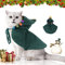 Nobleza Vestito Natale per Cane e Gatto, Costume Natalizio Regolabile, Vestiti Svegli Albero di Natale Verde, Xmas Outfit per Cani e Gattino, Dolce Regalo