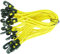 10 Stück Spannfix Planenspanner 18 cm, Ø 4 mm Gelb - Spanngummi Expander mit Haken (10 Stück, Gelb)