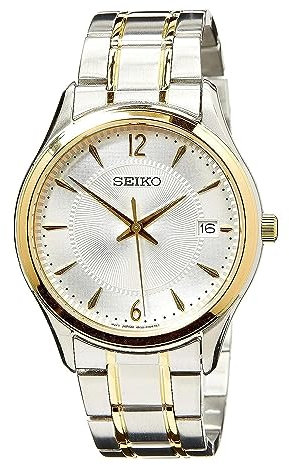 Seiko Herren-Uhr Quarz Edelstahl mit Edelstahlband SUR468P1