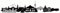 Skyline4u Dresden Skyline Aufkleber Sticker Autoaufkleber City Gedruckt - 30x6,4cm schwarz