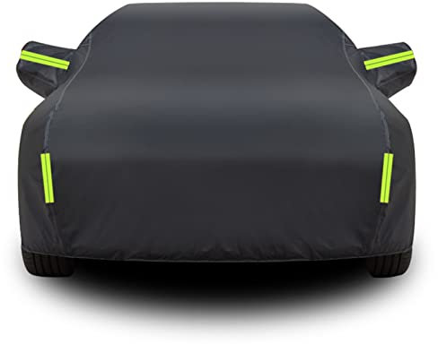 Auto Abdeckplane für Jaguar/XJ,XJR,XJ6,XJ8,XJ12,XJ40 Auto Abdeckplane Wasserdicht Sonnenschutz Staubdicht mit Reißverschluss-Spiegeltasche Plus Baumwolle(Color:44,Size:XJ)
