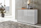 BMG Möbel Kommode »Mailand 10 Artisan« (in Weiß-Oberboden Artisan Eiche/Hochglanz Weiß), Schubladenkommode Anrichte Sideboard
