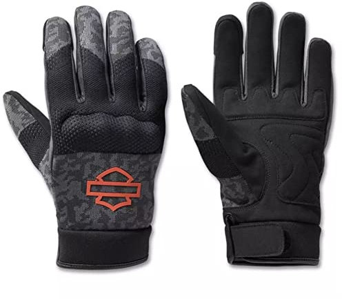 Harley-Davidson Handschuhe Dyna Textil schwarz/grau, XXL