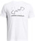 Under Armour UA GL Foundation Update Camiseta de manga corta para hombre, camiseta estampada para hacer deporte, color blanco/negro