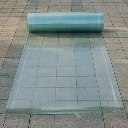 Láminas de Policarbonato Planchas Impermeable Placas Transparente,Grosor 1 mm,Panel para Exteriores,Invernaderos,Techos,Fácil de Doblar y Cortar,con Tornillos,Personalizable (W*L:0.5x4m)
