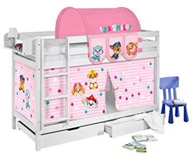LIT SUPERPOSÉ en Bois Bluebell - 90 x 190 - sans lit gigogne - sans tiroirs - Pat' Patrouille Skie